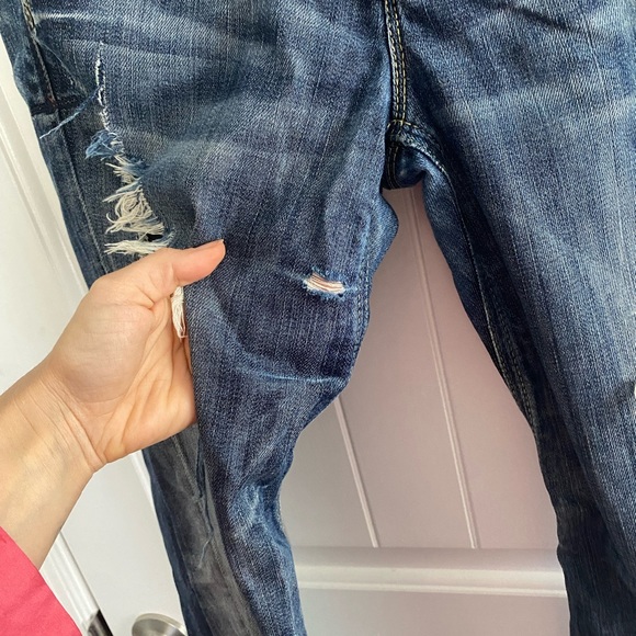Guess Jeans low rise distressed jeans, blue, size 29 - Picture 5 of 10